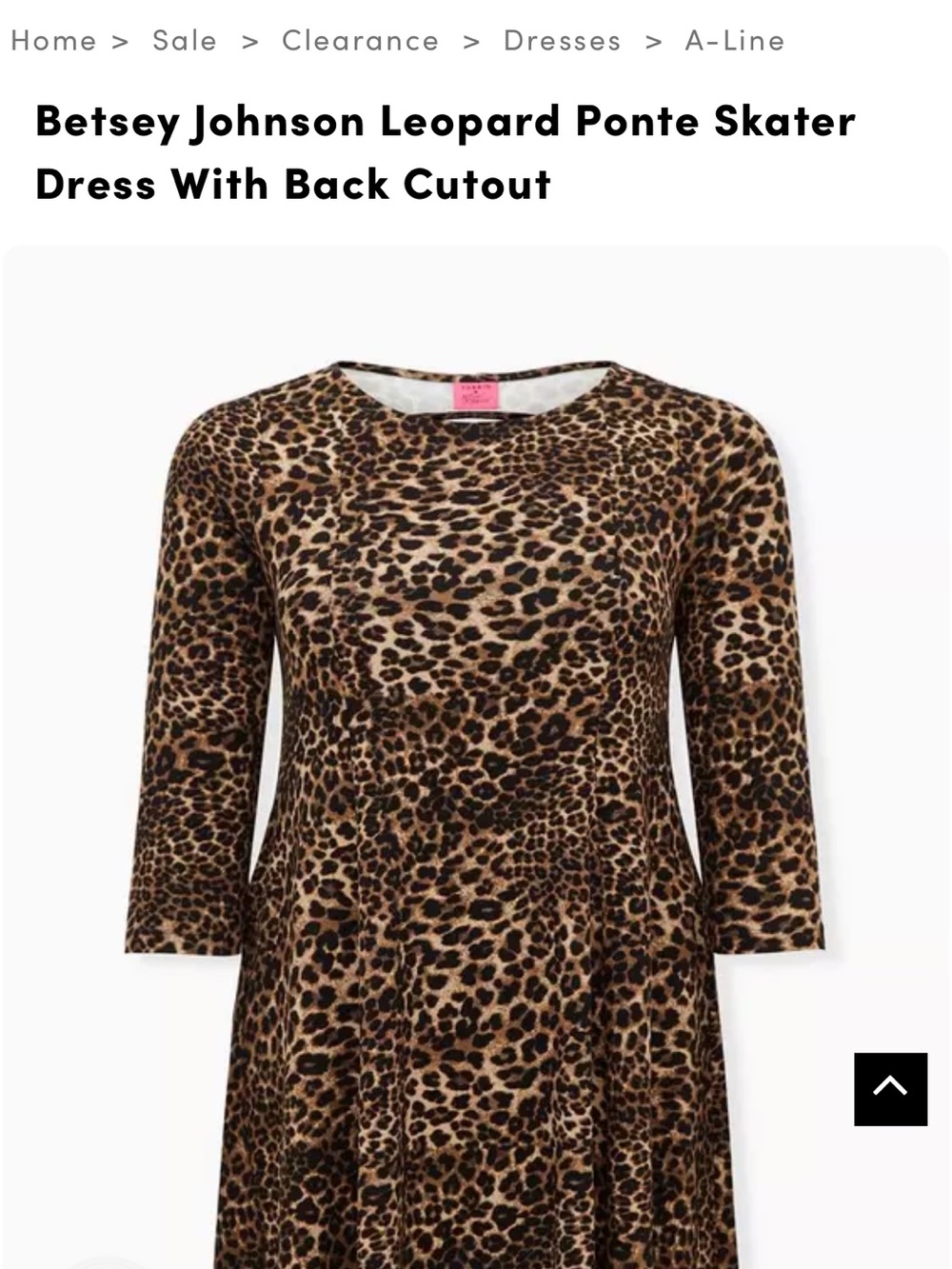 torrid betsey Johnson Leopard Print Midi Skater Dress in Brown nwt 1